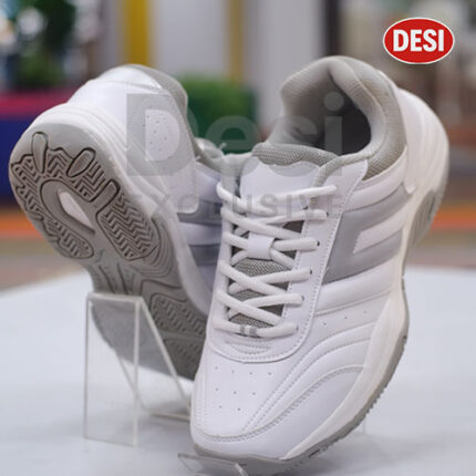 BMFT Premium White Sports Shoe. Made in Bangladesh Armed Forces Factory